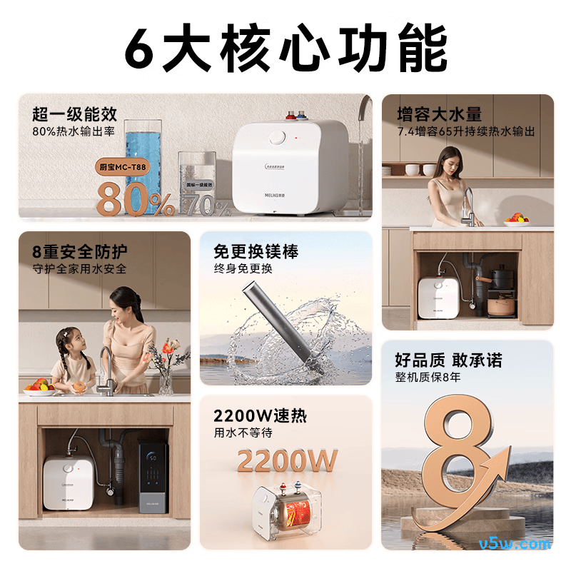 美菱MC-T88电热水器图片