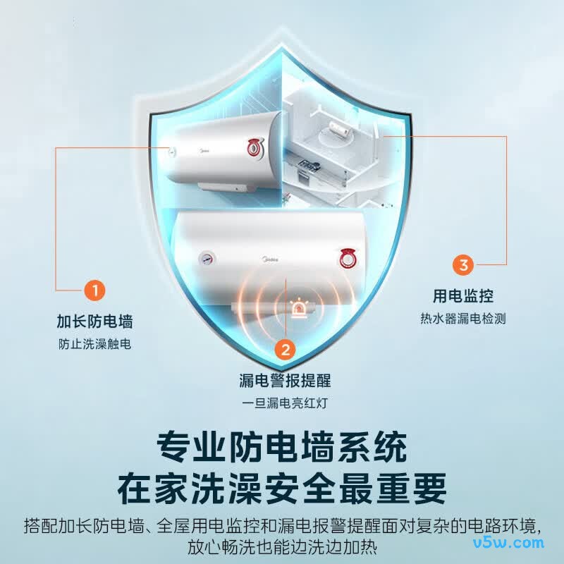 美的F60-21WA1电热水器图片
