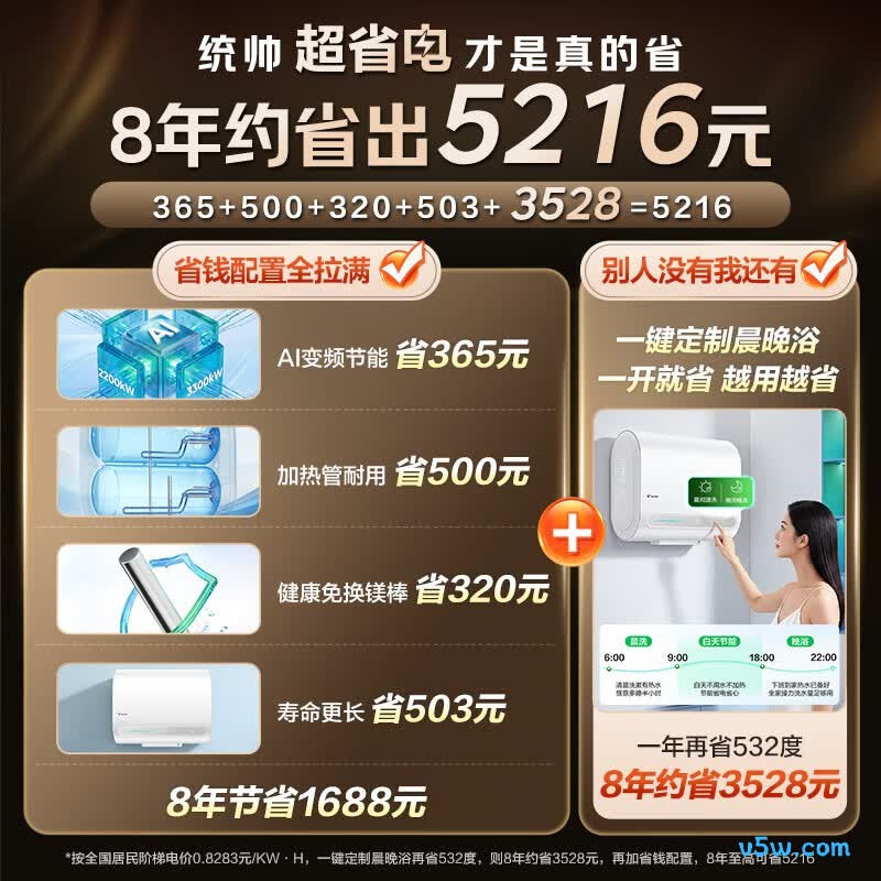 海尔F5S电热水器图片