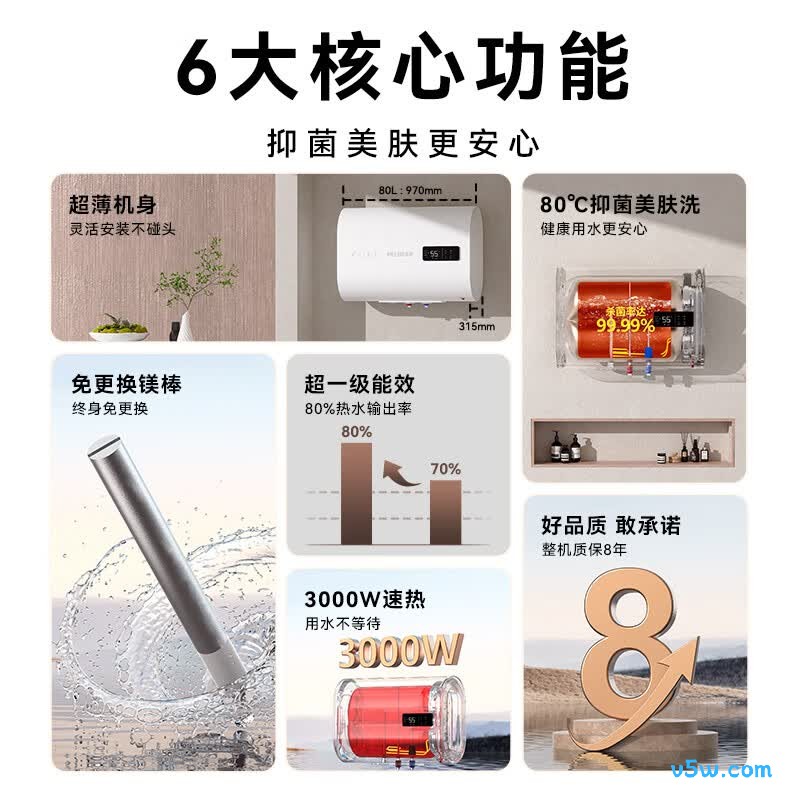 美菱BD08319电热水器图片