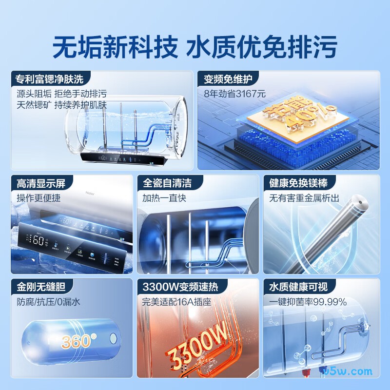海尔JH7电热水器图片