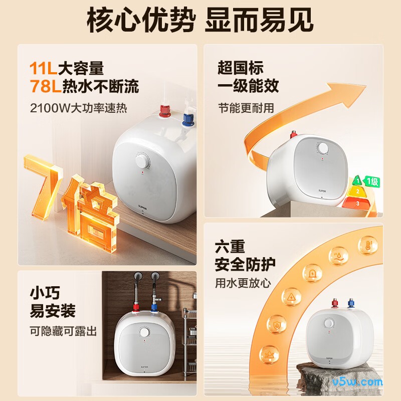 苏泊尔E11-UK21电热水器图片
