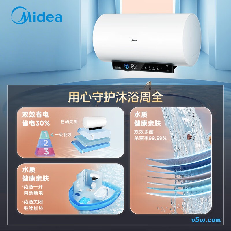 美的F6033-ZE6S电热水器图片