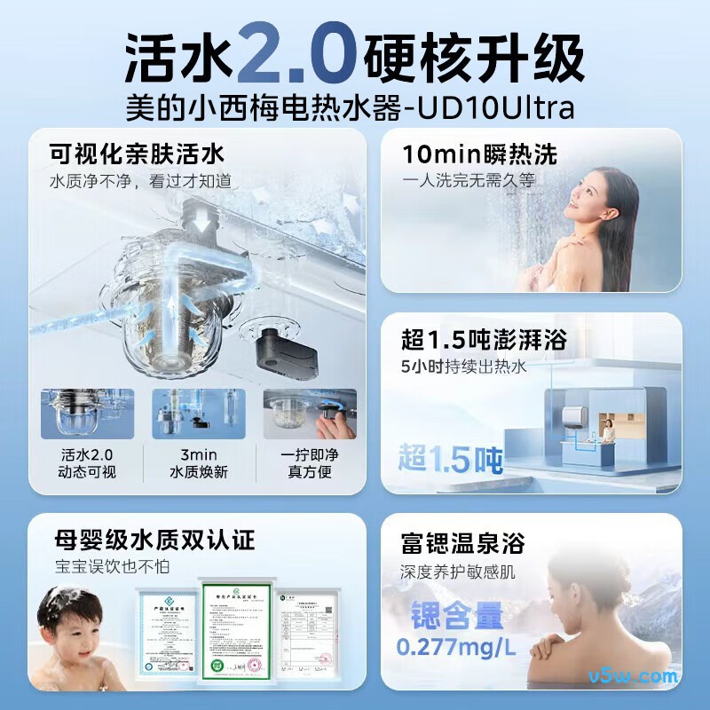 美的UD10Ultra电热水器图片