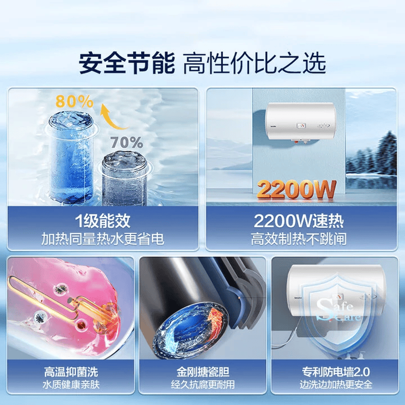 海尔LEC6001H-X7电热水器图片