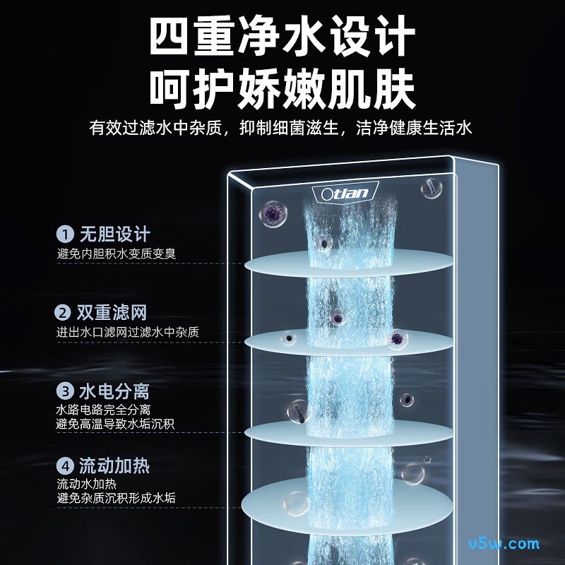 奥特朗F16H-Z70D电热水器图片