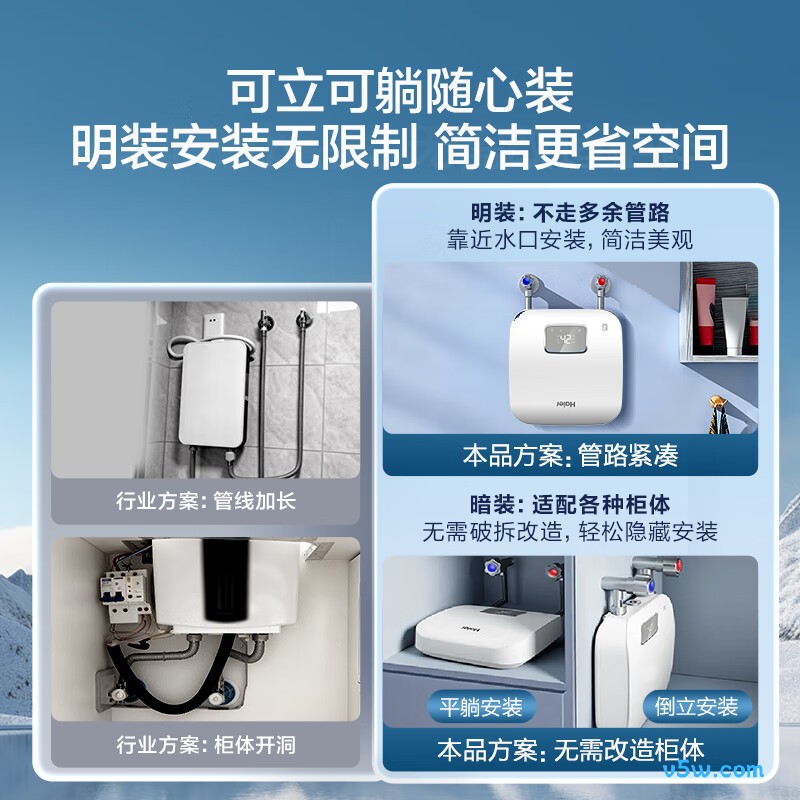 海尔85PC3电热水器图片