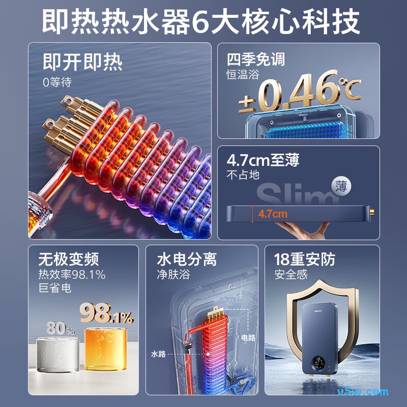 飞利浦AWH1028/93(85HB)电热水器图片