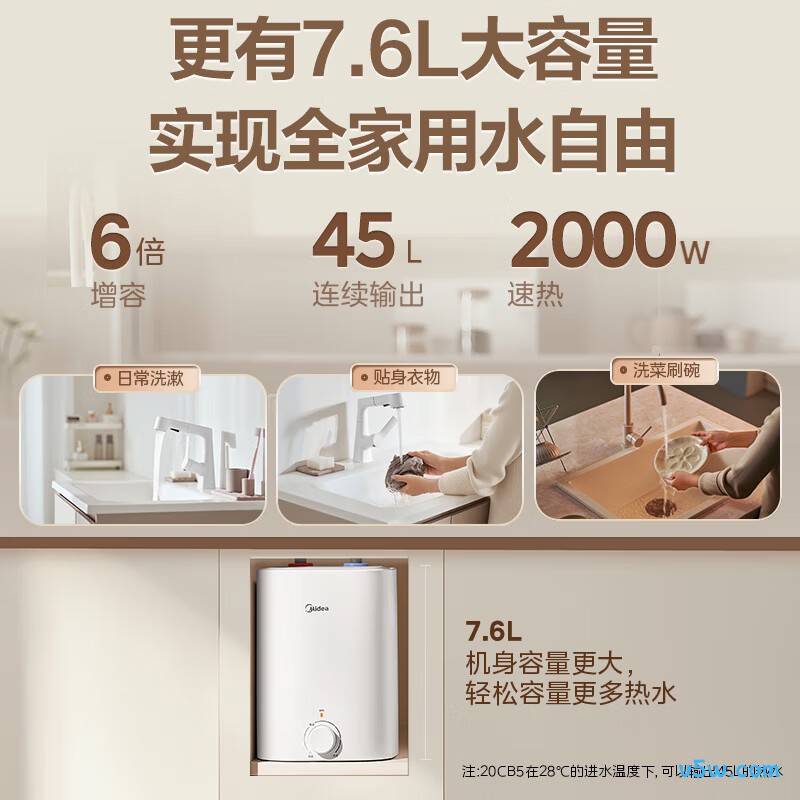美的F7.6-20CB5(ES)电热水器图片