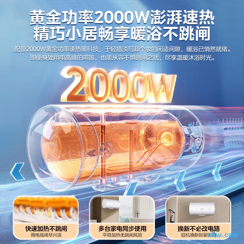 华凌F4020-KY1Pro(HE)电热水器图片