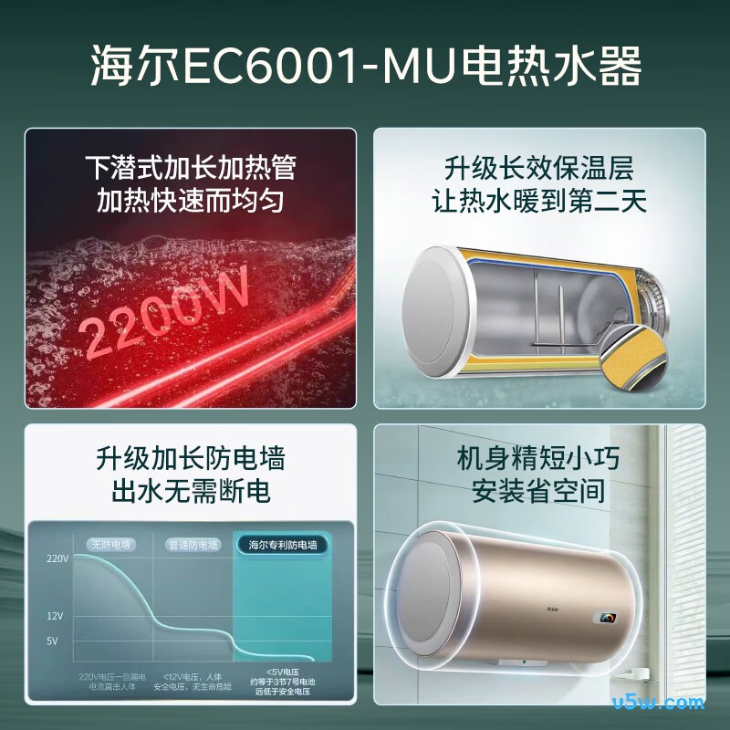 海尔EC6001-MU电热水器图片