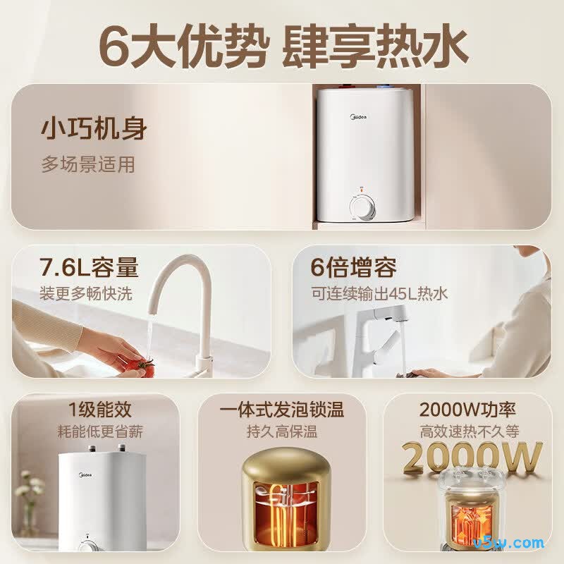 美的F7.6-20CB5(ES)电热水器图片