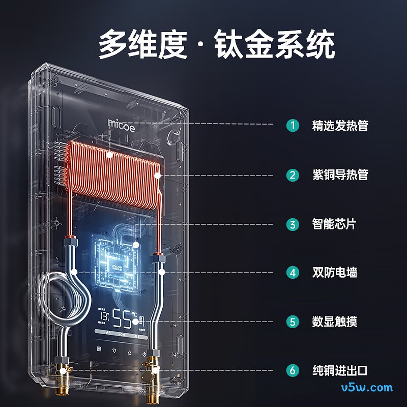四季沐歌DSK-H85-MS09电热水器图片