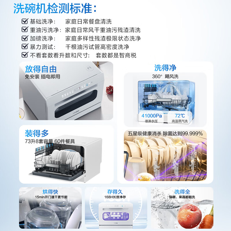 海尔ETW8586BBU1洗碗机图片