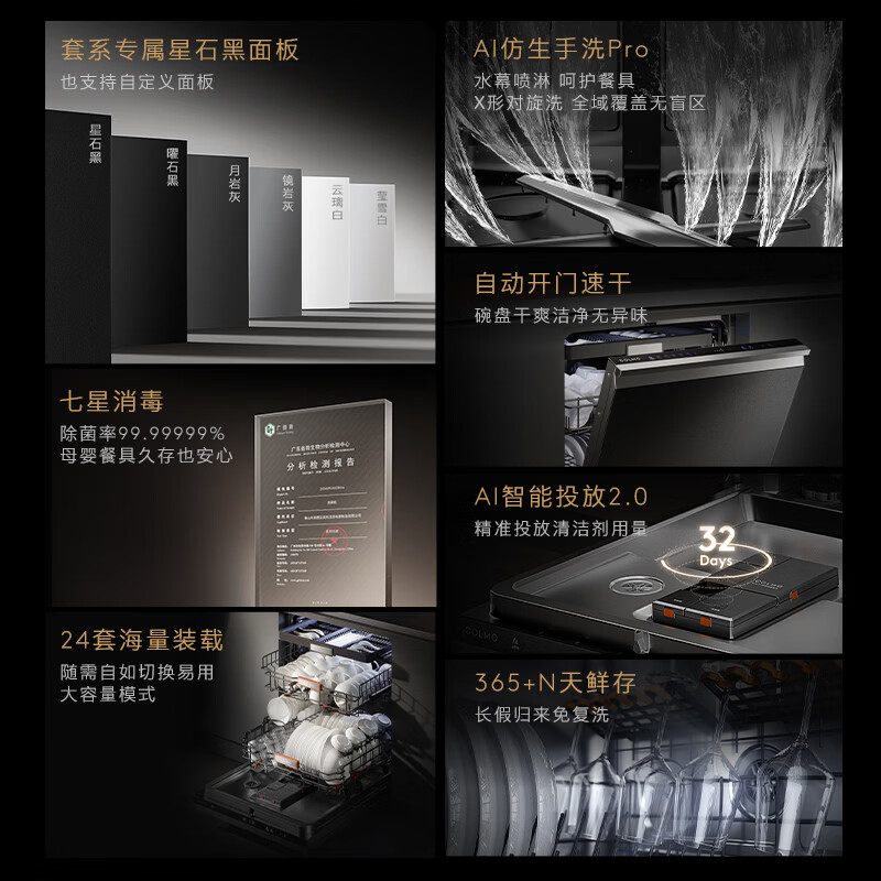 COLMO黑珍珠CDE24Q-C3Max-1洗碗机图片