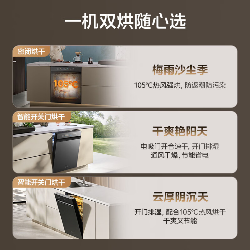 美的小西梅X7黑洗碗机图片