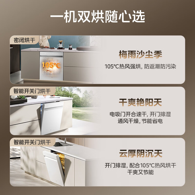 美的小西梅X7白洗碗机图片