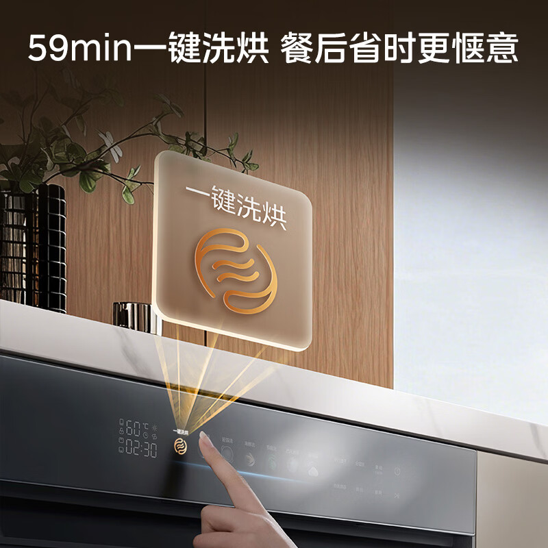 美的小西梅X7黑洗碗机图片