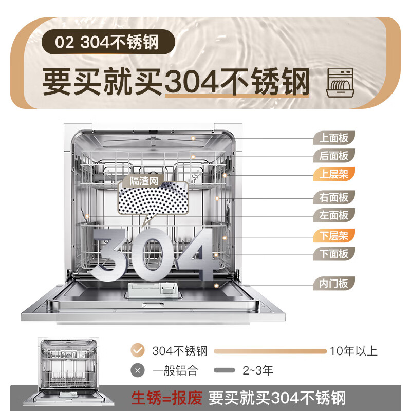 康宝XWJ13-QB03W洗碗机图片
