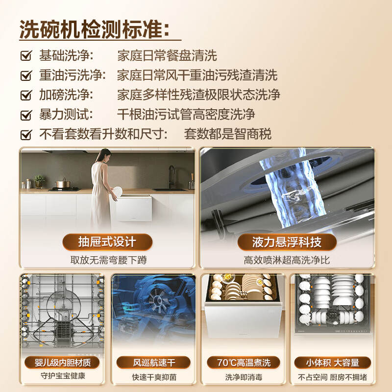卡萨帝CWC8-B57YYU1洗碗机图片