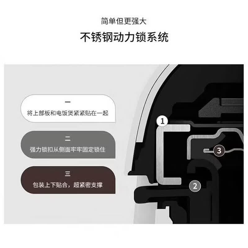 酷晨CRT-UPDS1070W电饭煲图片