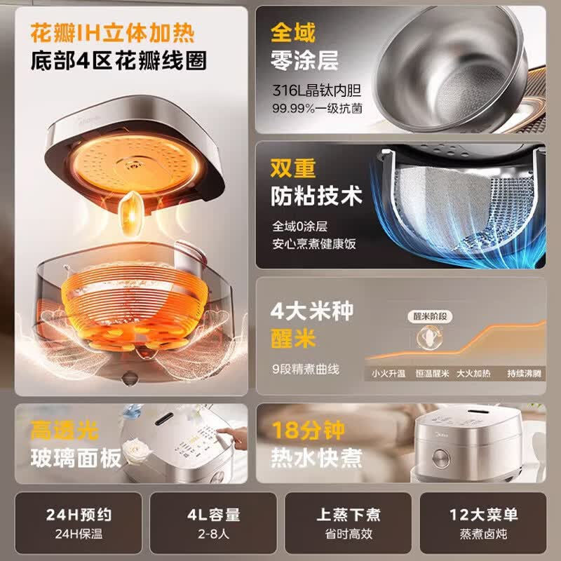 美的MB-40HB93电饭煲图片