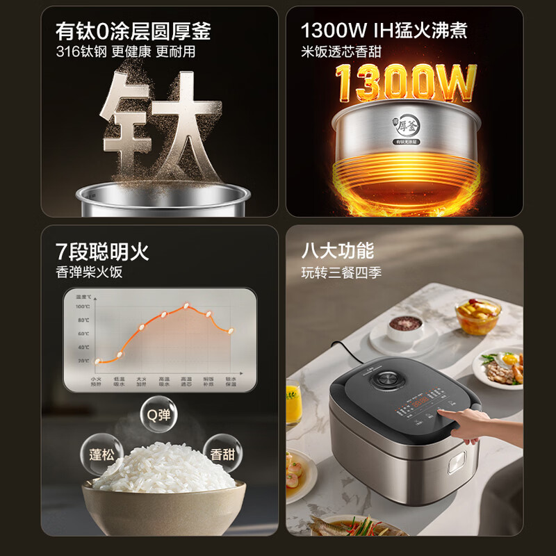 苏泊尔F40H11S电饭煲图片