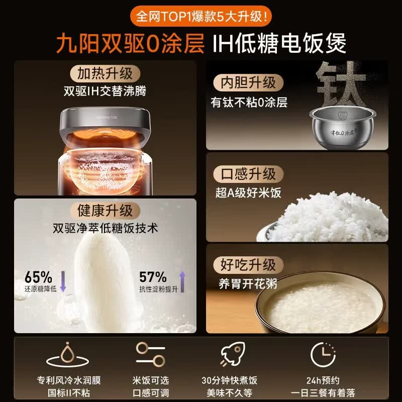 九阳40N1U电饭煲图片