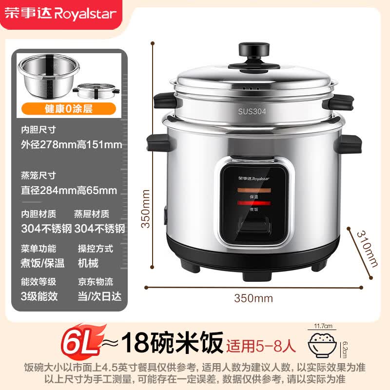 荣事达RZ-Y60G电饭煲图片