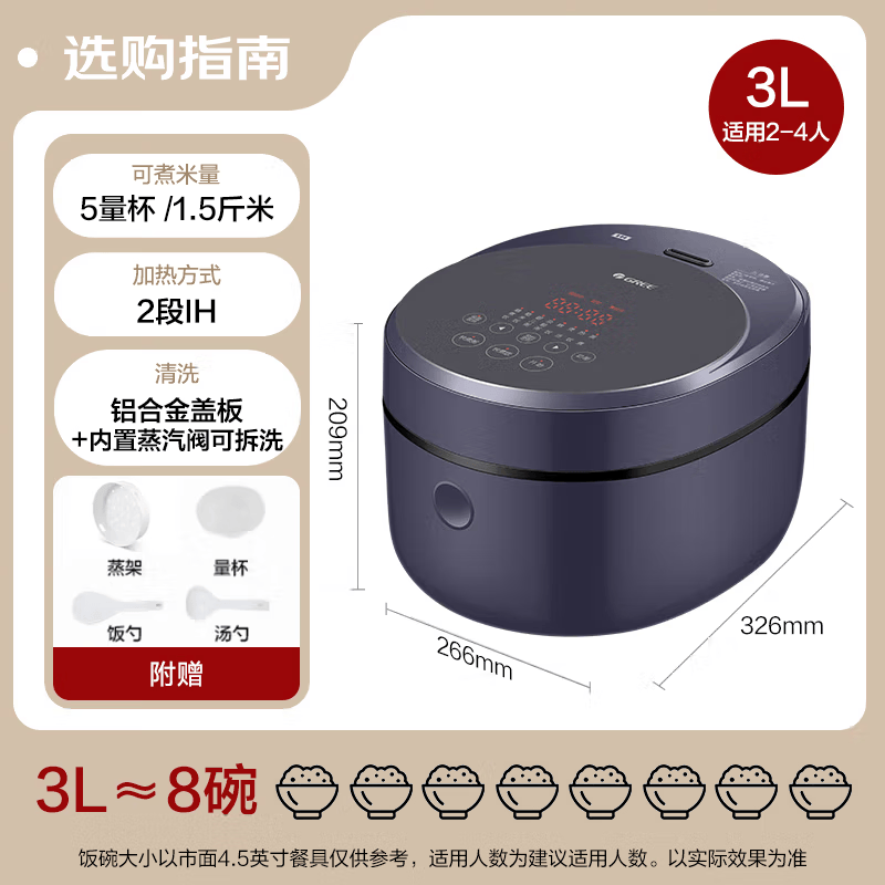 格力GDCF-3015C电饭煲图片
