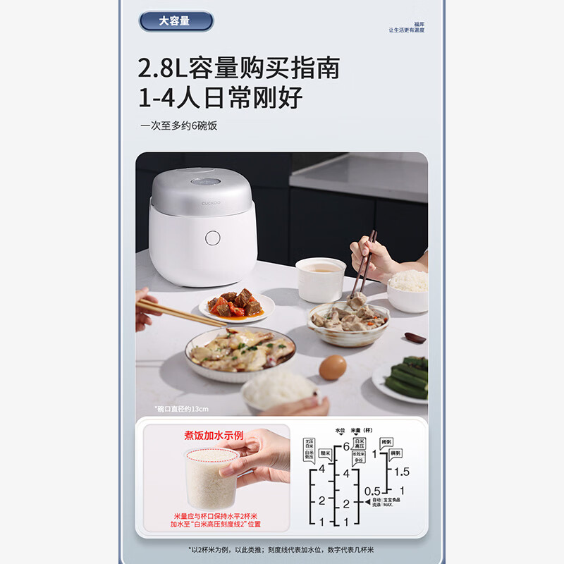 福库CRP-NHTR0611FW电饭煲图片