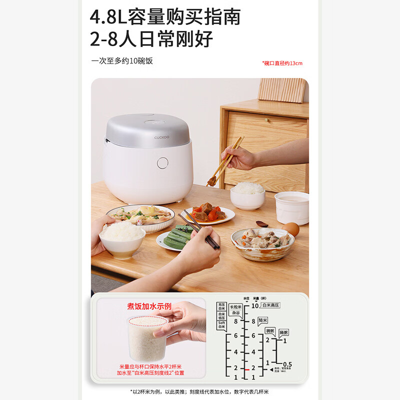 福库CRP-NHTR1011FW电饭煲图片
