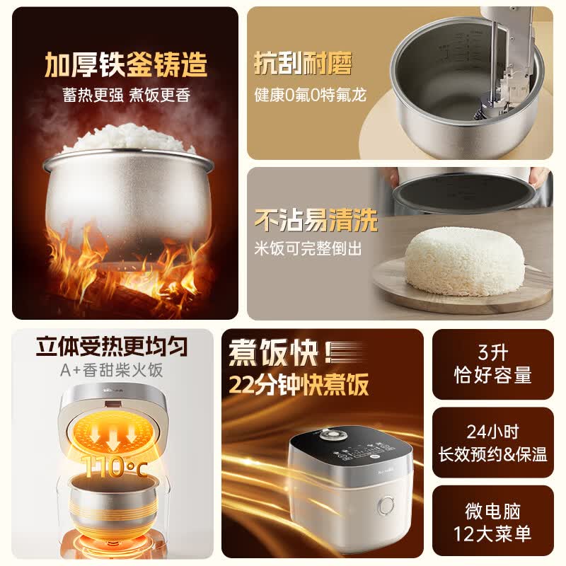 小熊DFB-D30T1电饭煲图片