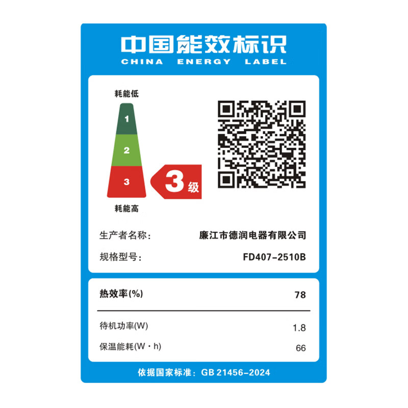 三角牌FD407-2510B电饭煲图片