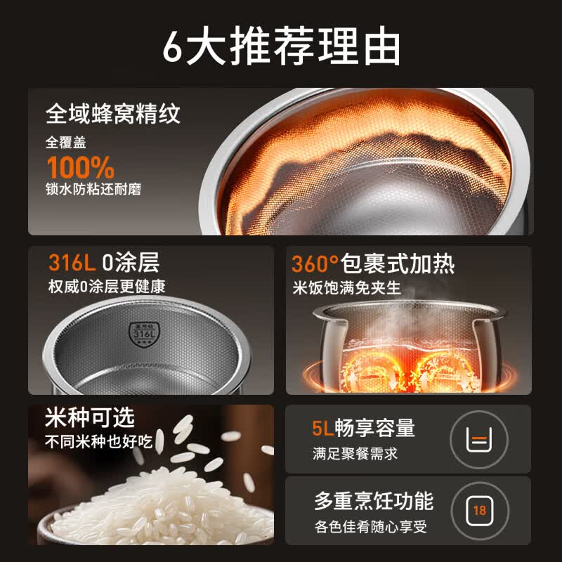 九阳F-50F506L电饭煲图片