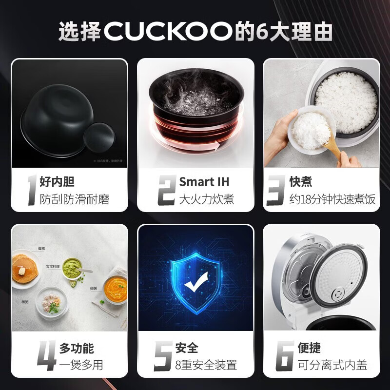 福库CR-HA0810FW电饭煲图片