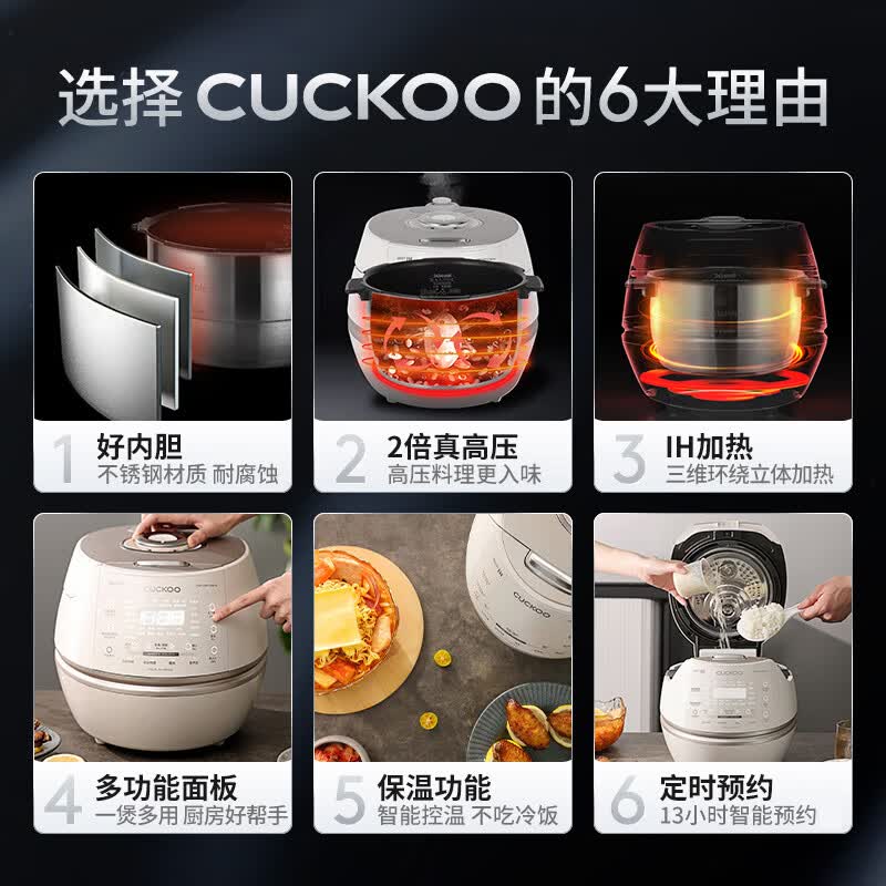 福库CRP-CHP1050FW电饭煲图片