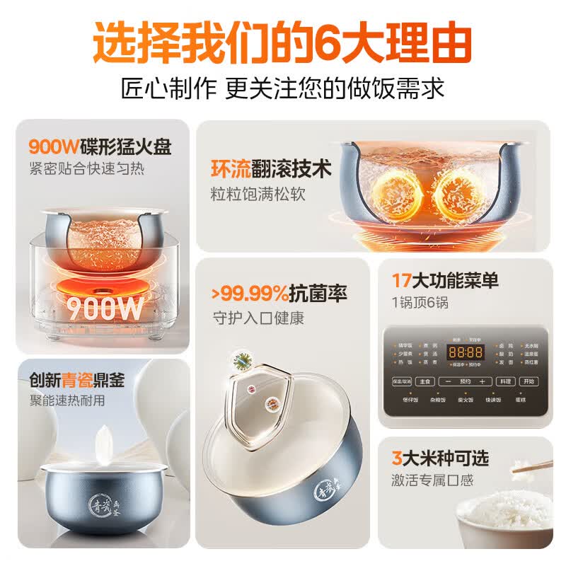 美的MB-4E06R电饭煲图片