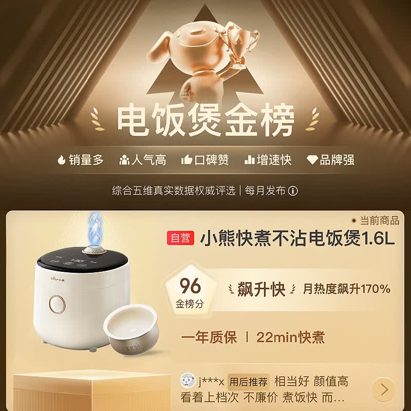 小熊DFB-C16K1电饭煲图片