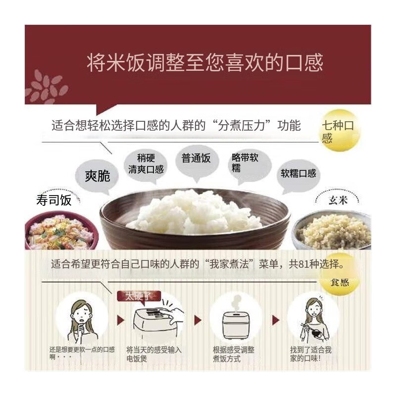 象印NW-WA10-BZ电饭煲图片