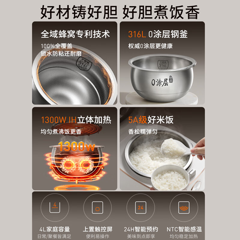 九阳F-40F560L电饭煲图片