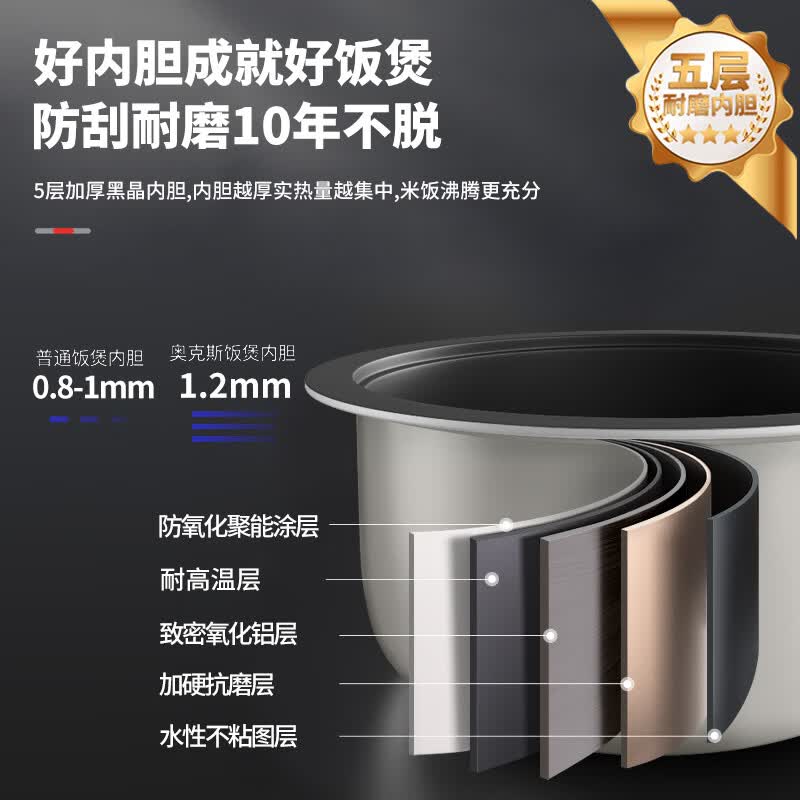 奥克斯VK-E13G2电饭煲图片