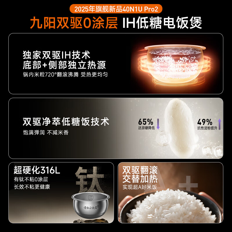 九阳40N1U Pro2电饭煲图片