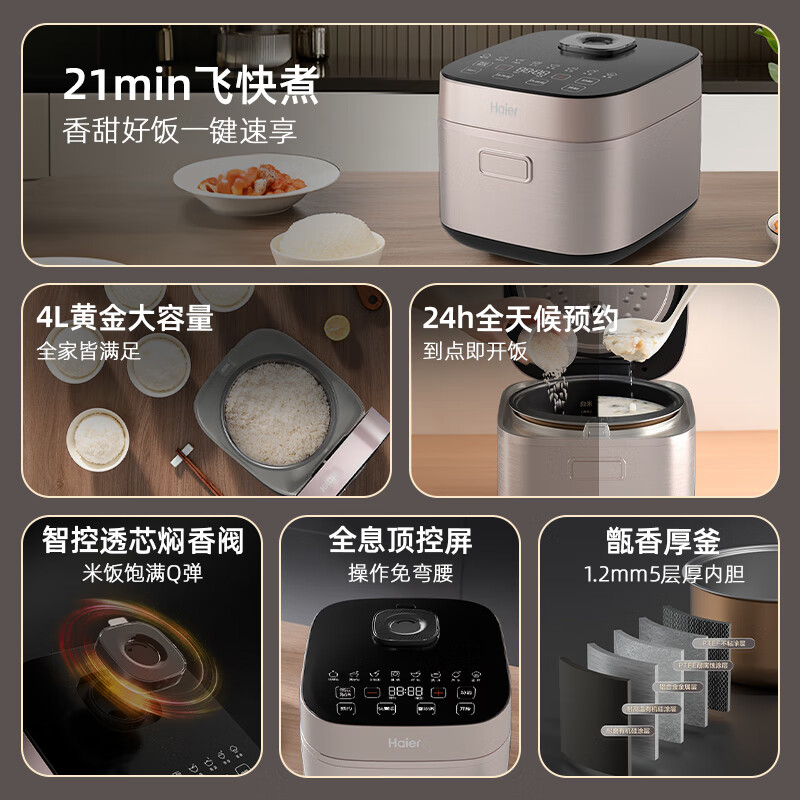 海尔HRC-PC2C4030电饭煲图片