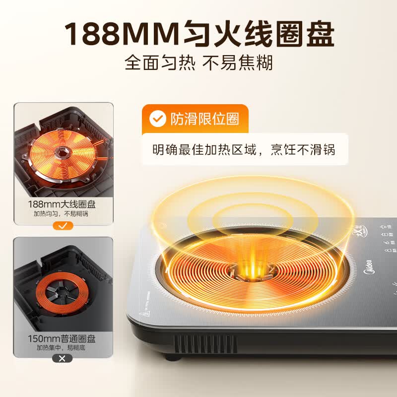 美的E30BD51电磁炉图片