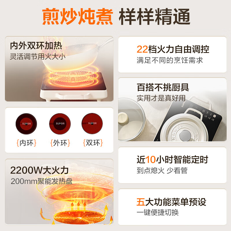 苏泊尔C22-CS18电磁炉图片