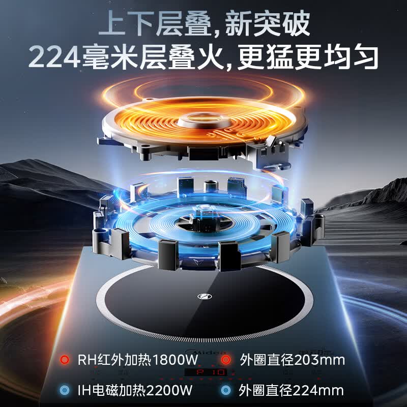 美的MC-DH2211电磁炉图片