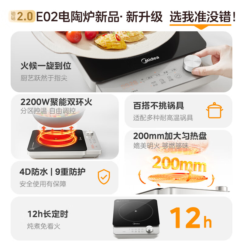 美的HW22E02电磁炉图片