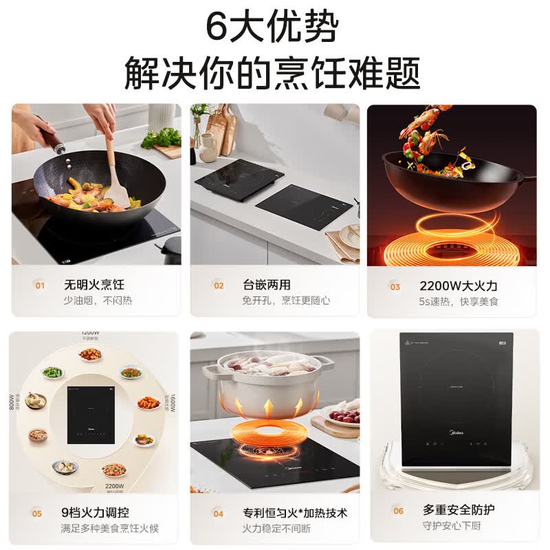 美的DZ22S04E电磁炉图片