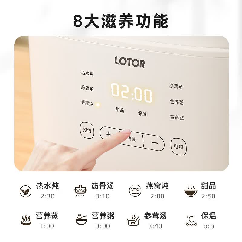 LOTOR徕多D31电炖锅图片